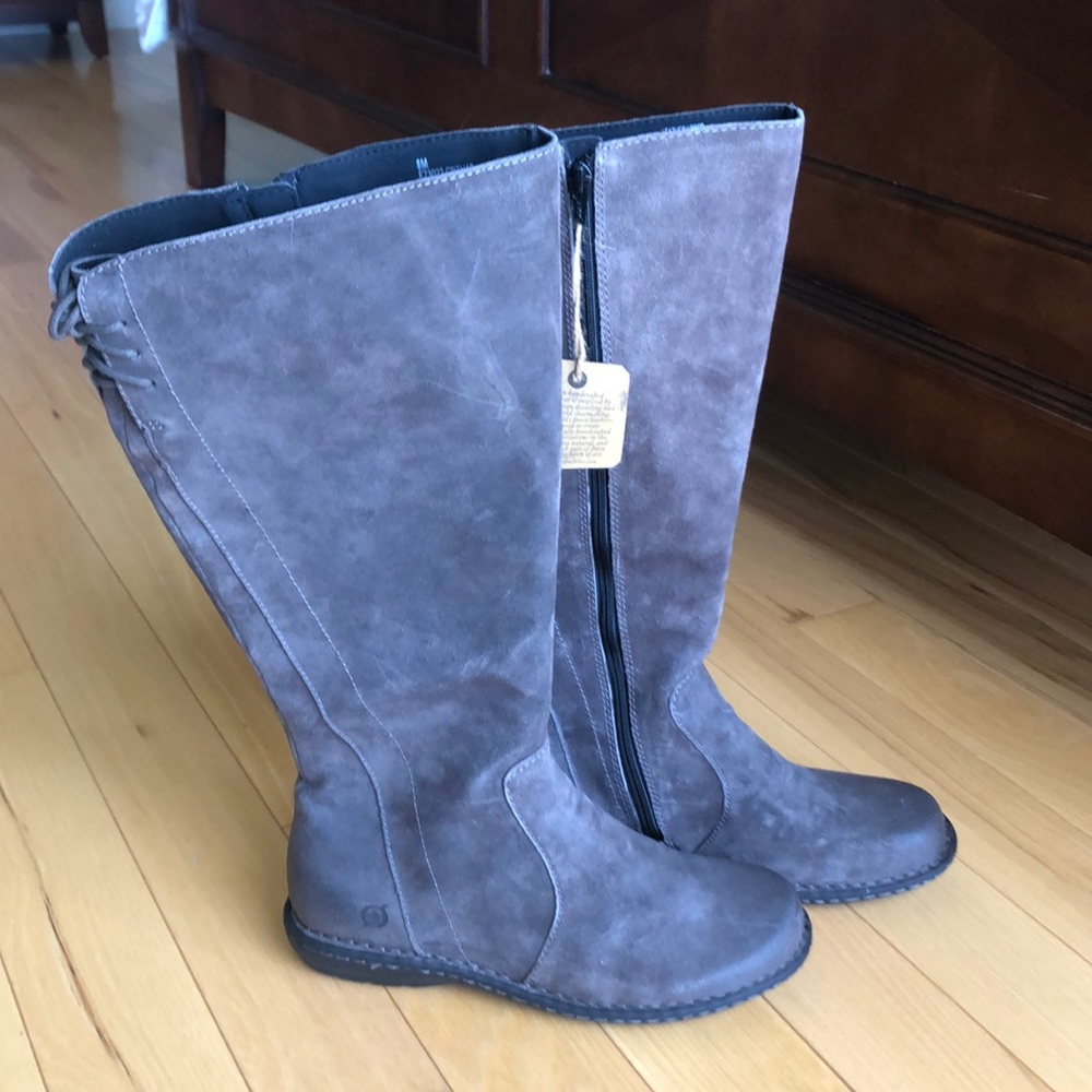 Børn Caladium Grey Distressed Boots